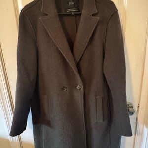 J. Crew Women's Double-Breasted Pea Coat in Dark Green